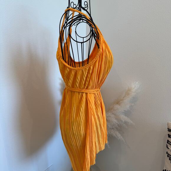 Anthropologie Pleated Braided Goddess Halter Flowy Tank Top Size S NEW - Picture 6 of 13